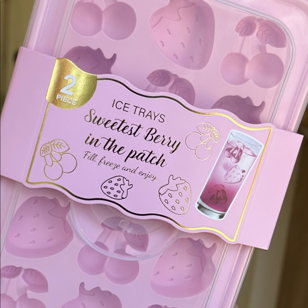 Sweetest Berry 2 pack Ice Tray and Mold Set - Pink Delight - Picture 6 of 6